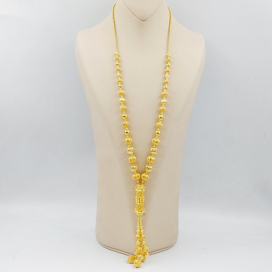 21K Gold Turkish Shall Necklace by Saeed Jewelry - Image 1