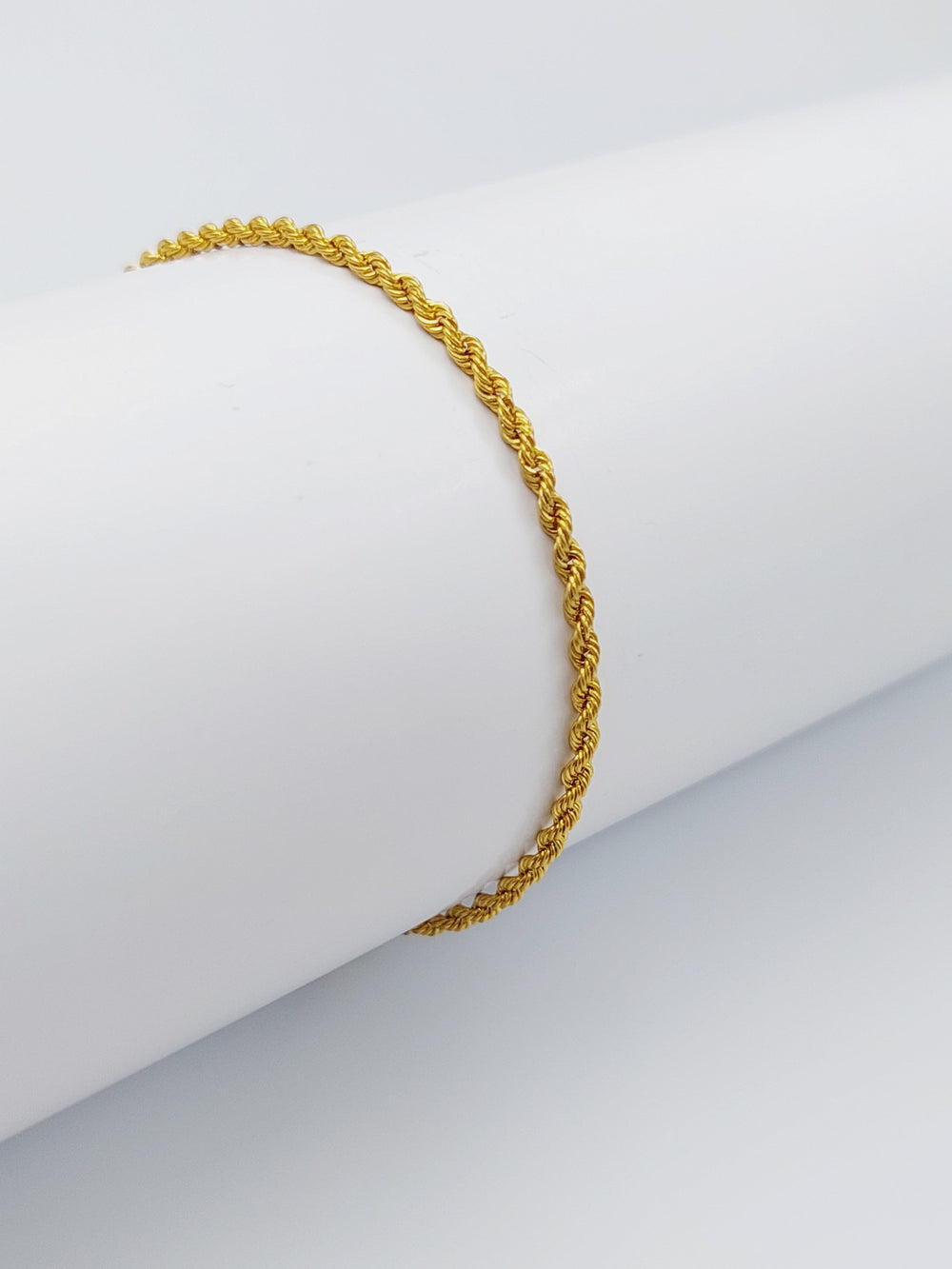 21K Gold Twisted Bracelet by Saeed Jewelry - Image 2