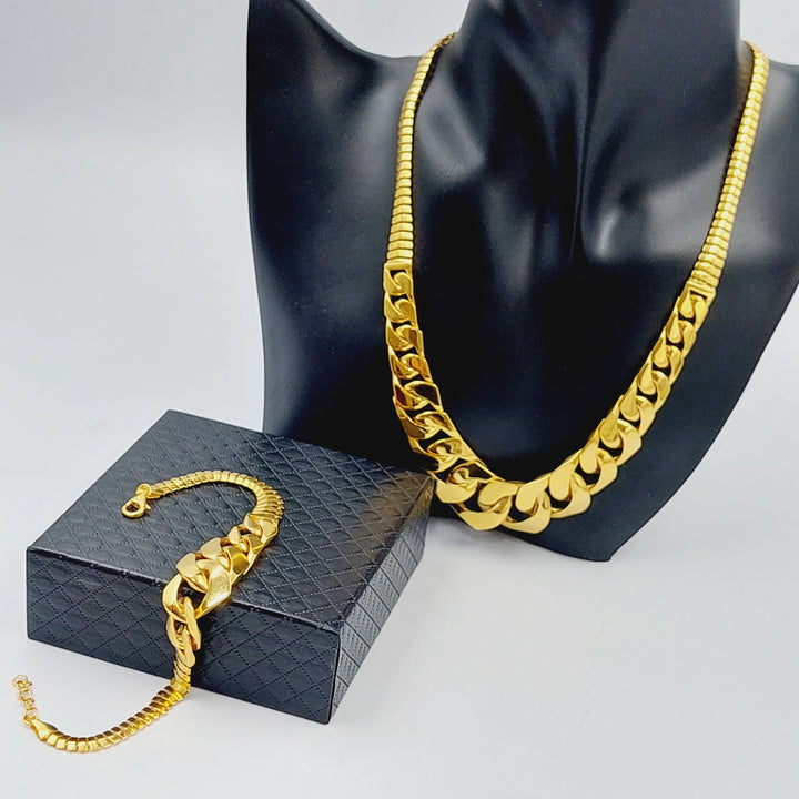 21K Gold Two pieces of Chain Set by Saeed Jewelry - Image 3