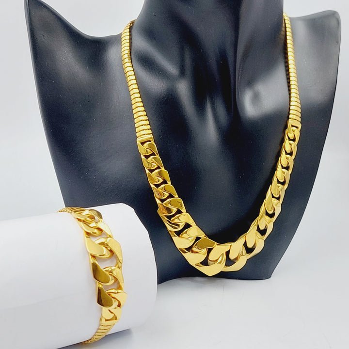 21K Gold Two pieces of Chain Set by Saeed Jewelry - Image 1