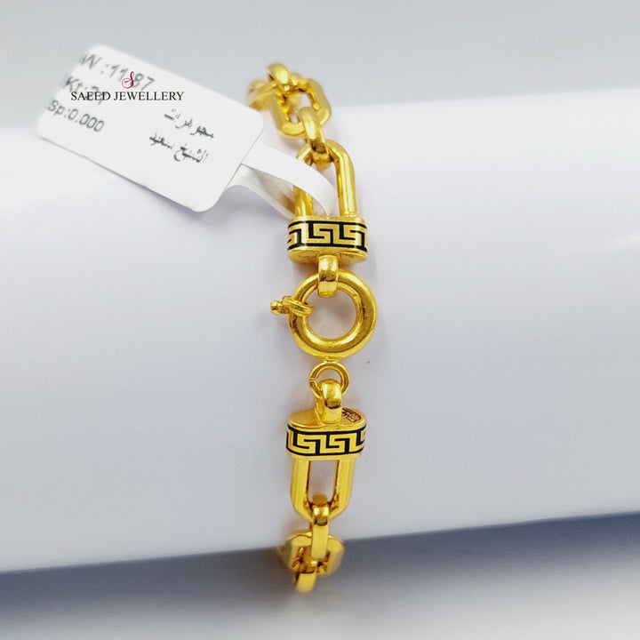 21K Gold Virna Bracelet by Saeed Jewelry - Image 3