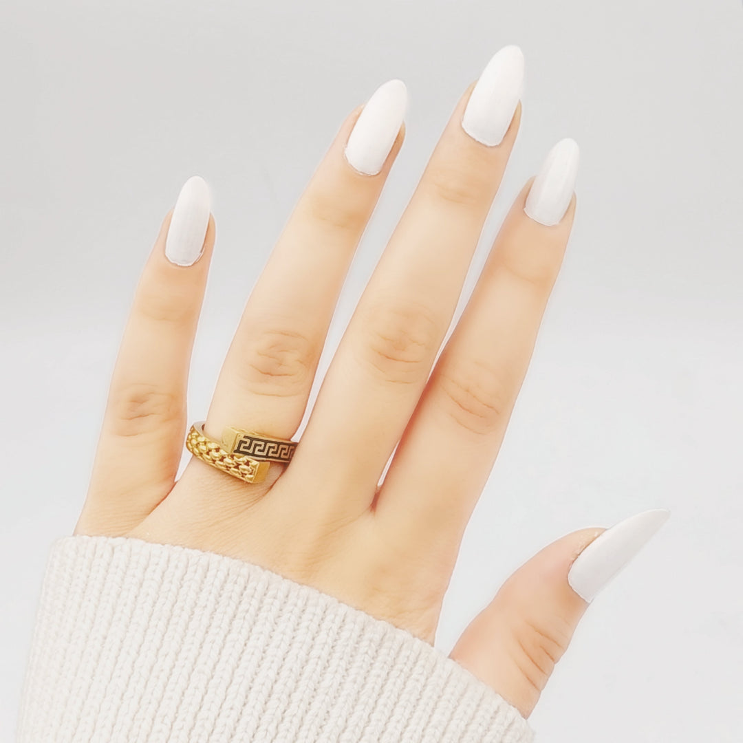 21K Gold Virna Ring by Saeed Jewelry - Image 3