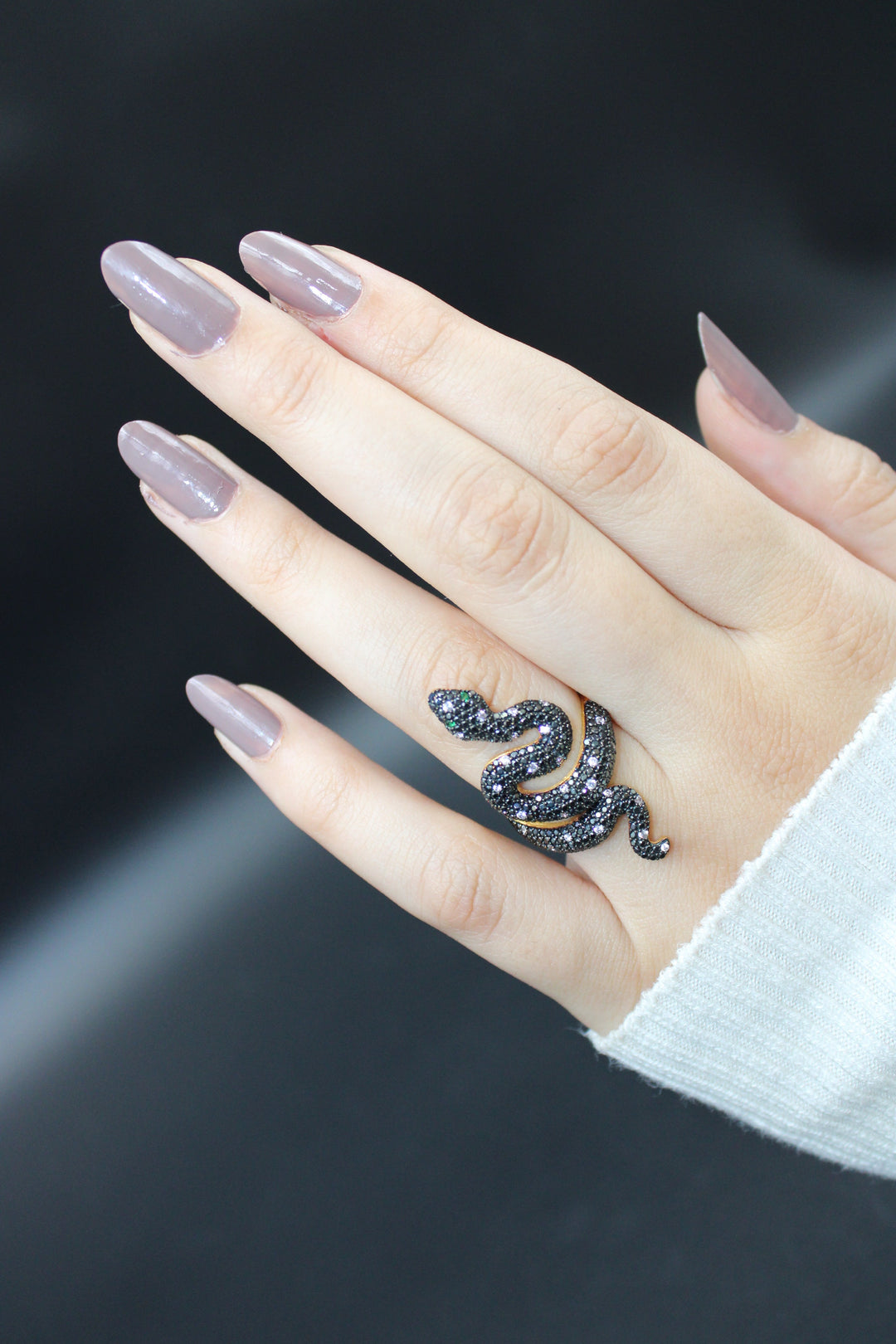 21K Gold Virna snake Ring by Saeed Jewelry - Image 2