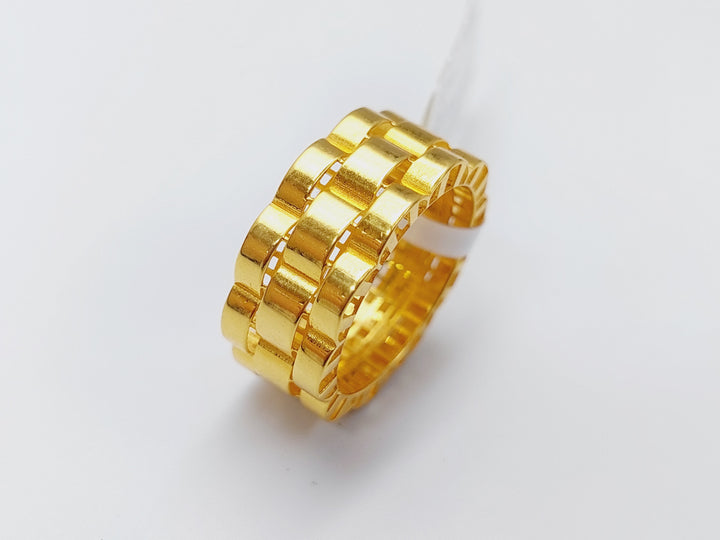 21K Gold Waves Ring by Saeed Jewelry - Image 3