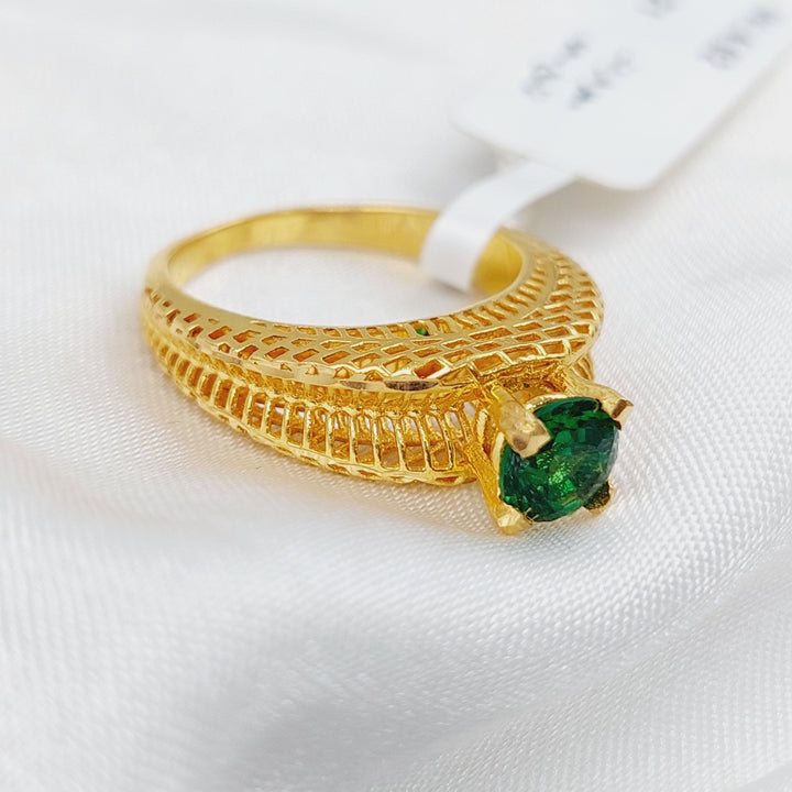 21K Gold Wedding Ring by Saeed Jewelry - Image 1