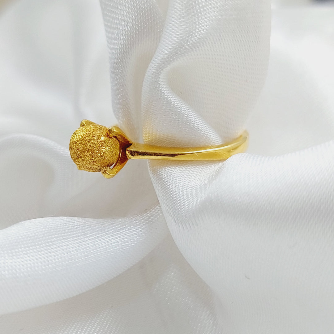 21K Gold Wedding Ring by Saeed Jewelry - Image 3