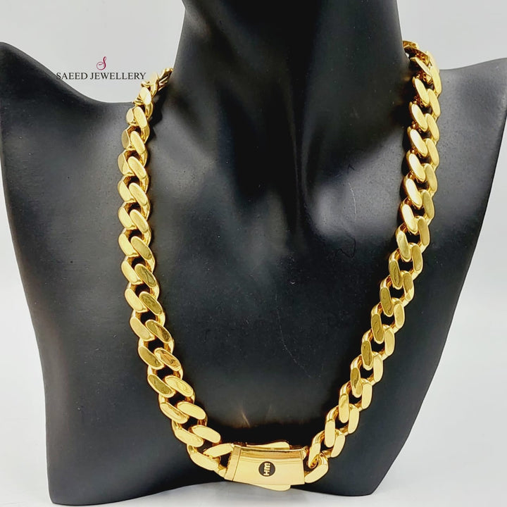 21K Gold Cuban Links Necklace by مجوهرات الشيخ سعيد - Image 5