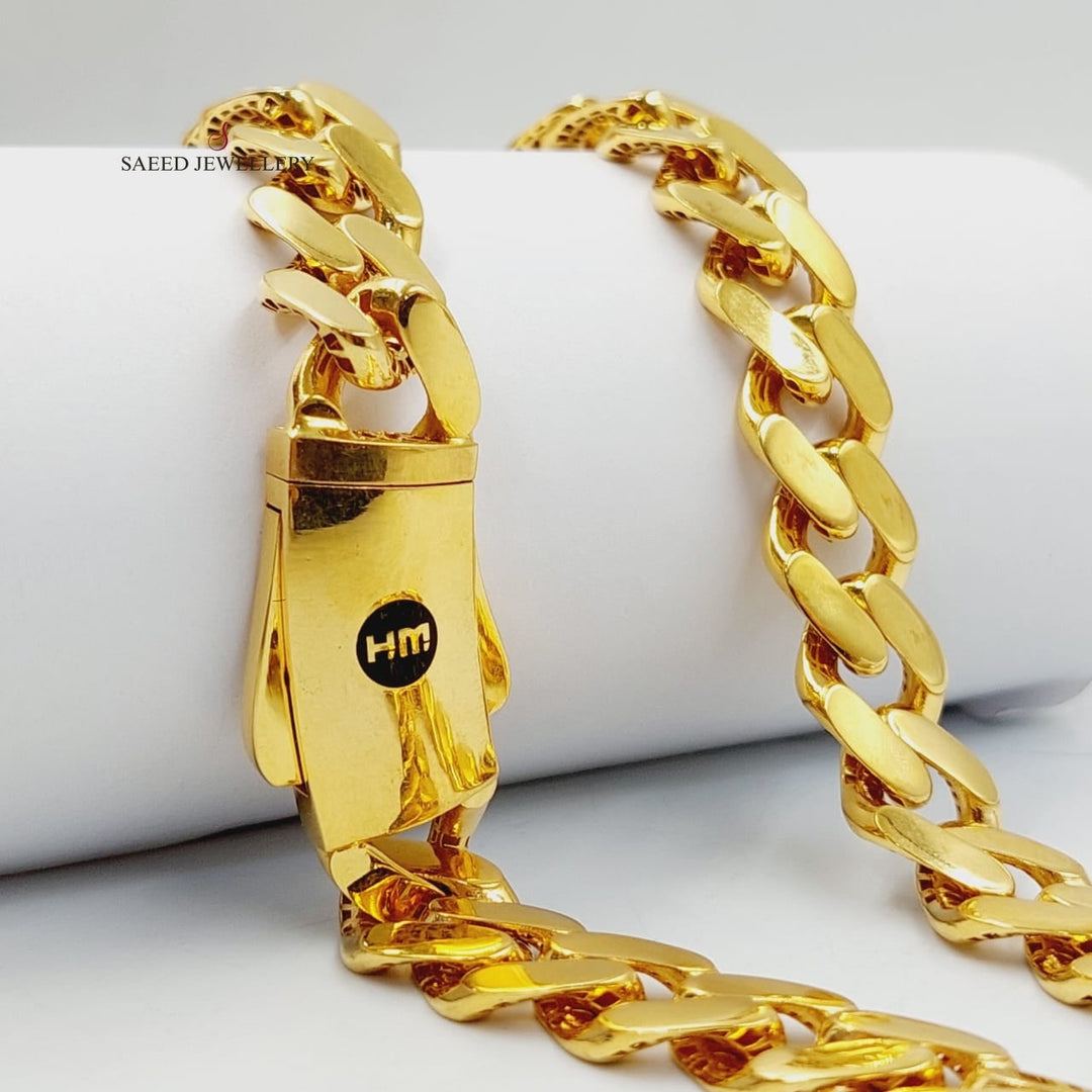 21K Gold Cuban Links Necklace by مجوهرات الشيخ سعيد - Image 1