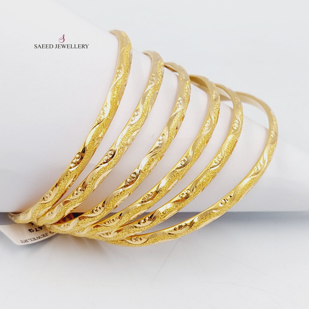 21K سحبة ليزر رفيع-مجوهرات الشيخ سعيد-Saeed Jewelry 