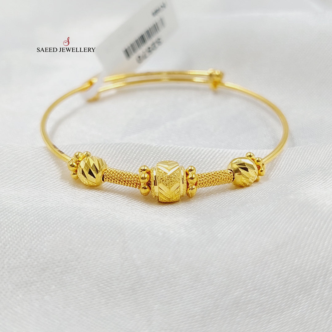 21K Gold Children's Bracelet by Saeed Jewelry - Image 1