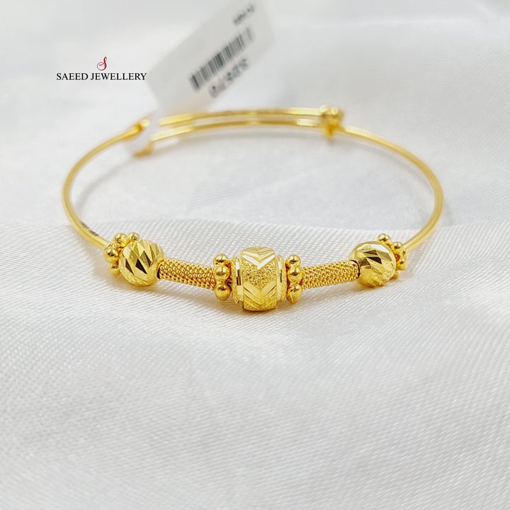 21K Gold Children's Bracelet by Saeed Jewelry - Image 1