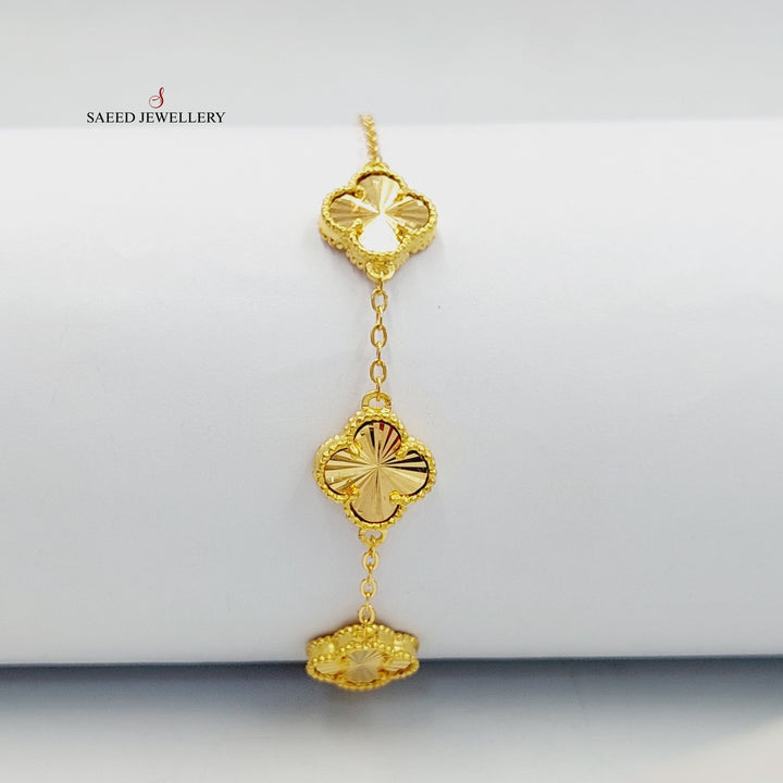 21K Gold Rose Bracelet by Saeed Jewelry - Image 6