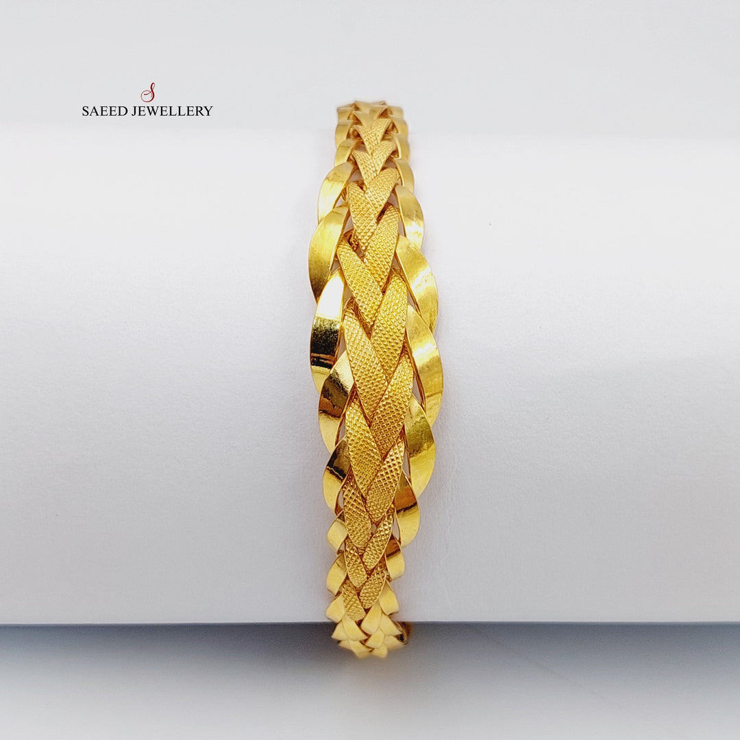 21K Gold Taft Bracelet by Saeed Jewelry - Image 1