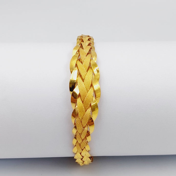 21K Gold Taft Bracelet by Saeed Jewelry - Image 4