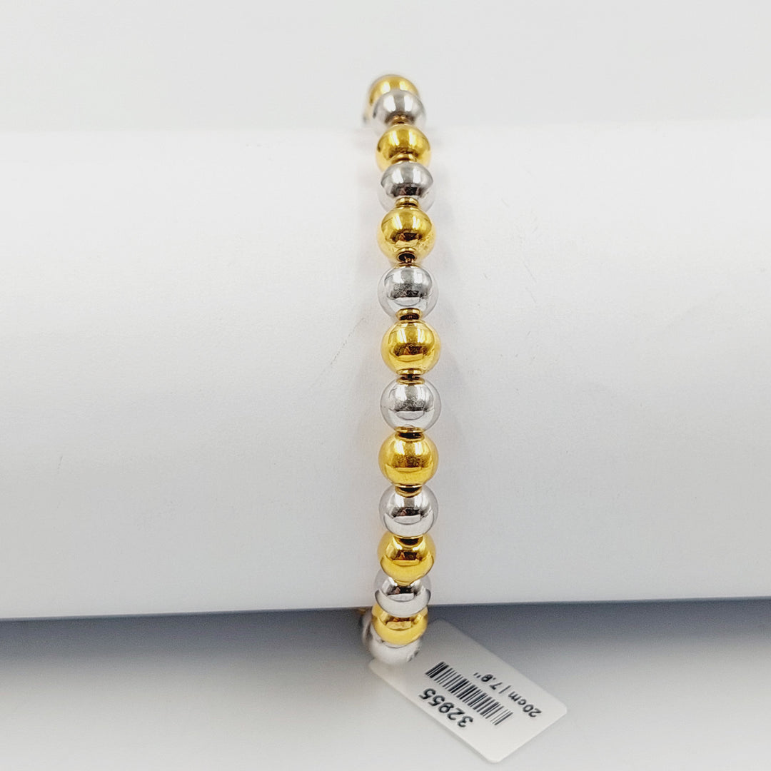 21K Gold Balls Bracelet by Saeed Jewelry - Image 1