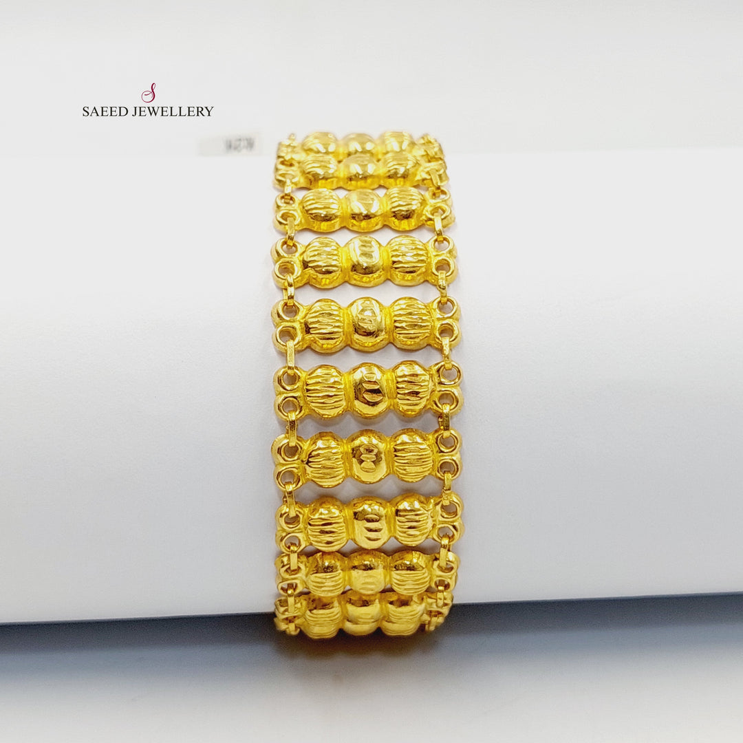 21K Gold Carpet Bracelet by Saeed Jewelry - Image 4