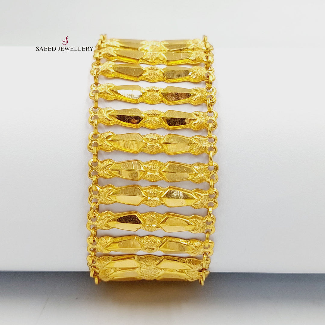 21K Gold Carpet Bracelet by Saeed Jewelry - Image 1