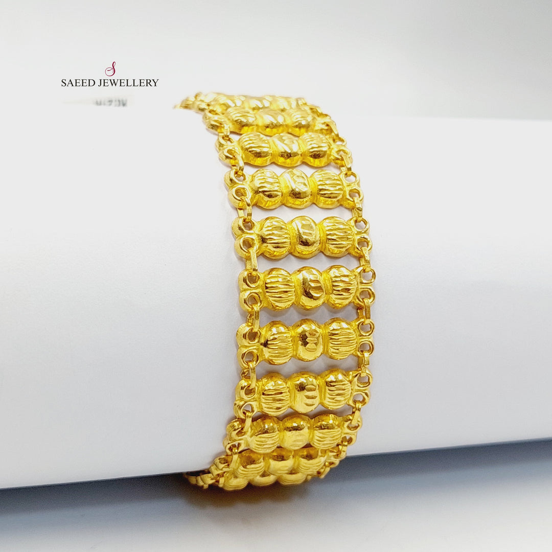 21K Gold Carpet Bracelet by Saeed Jewelry - Image 1