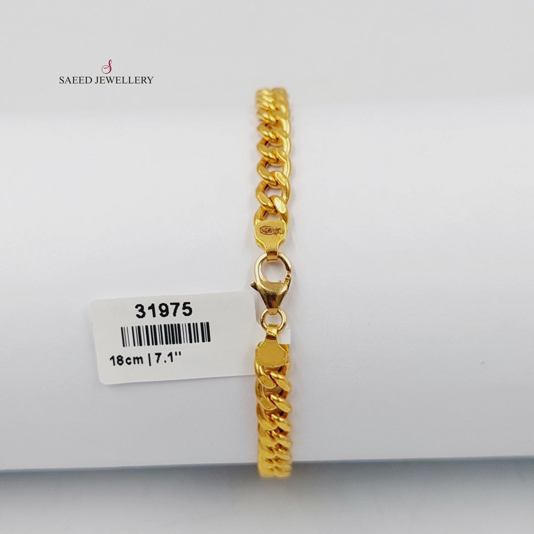 21K Gold Clover Bracelet by Saeed Jewelry - Image 2