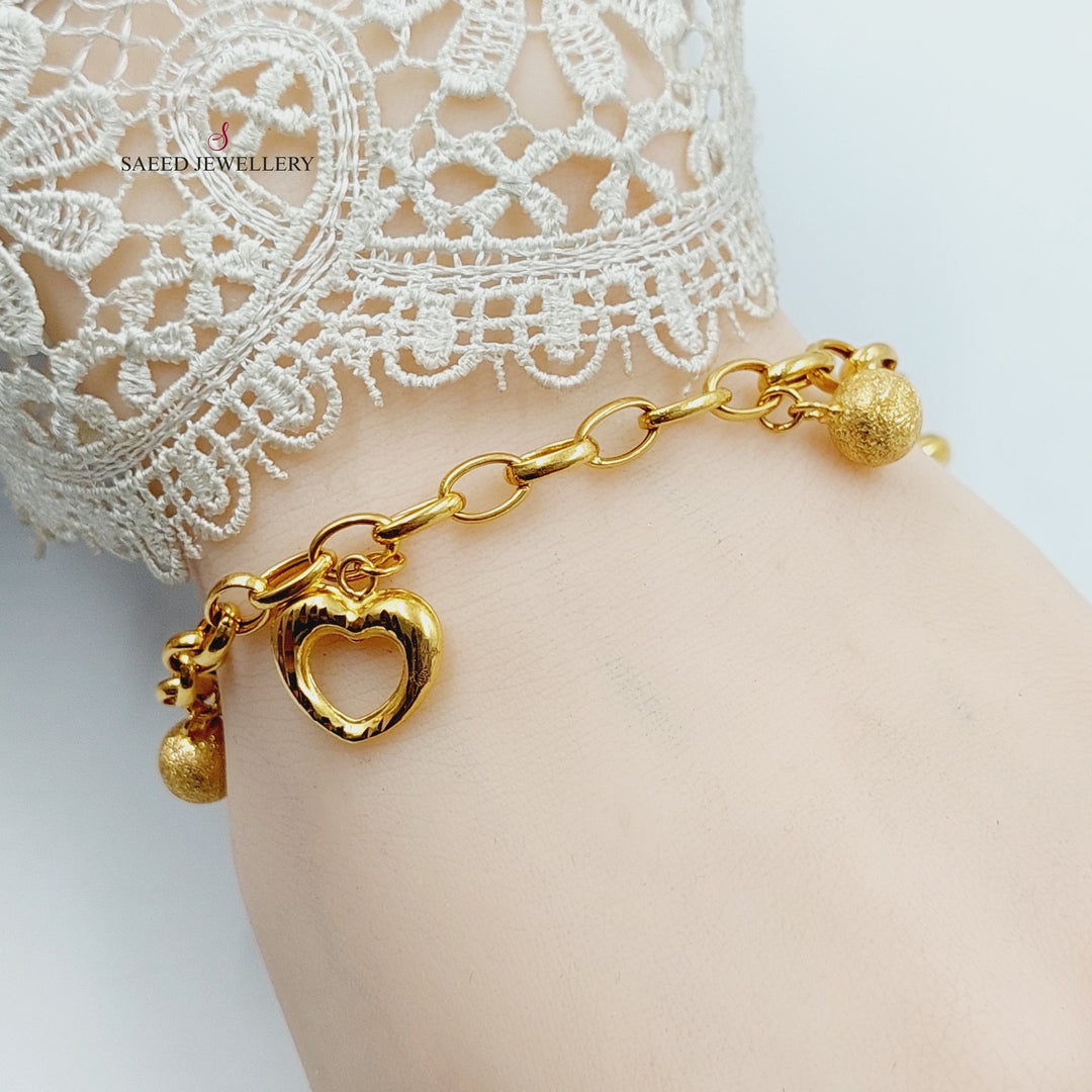 21K Gold Dandash Bracelet by Saeed Jewelry - Image 5