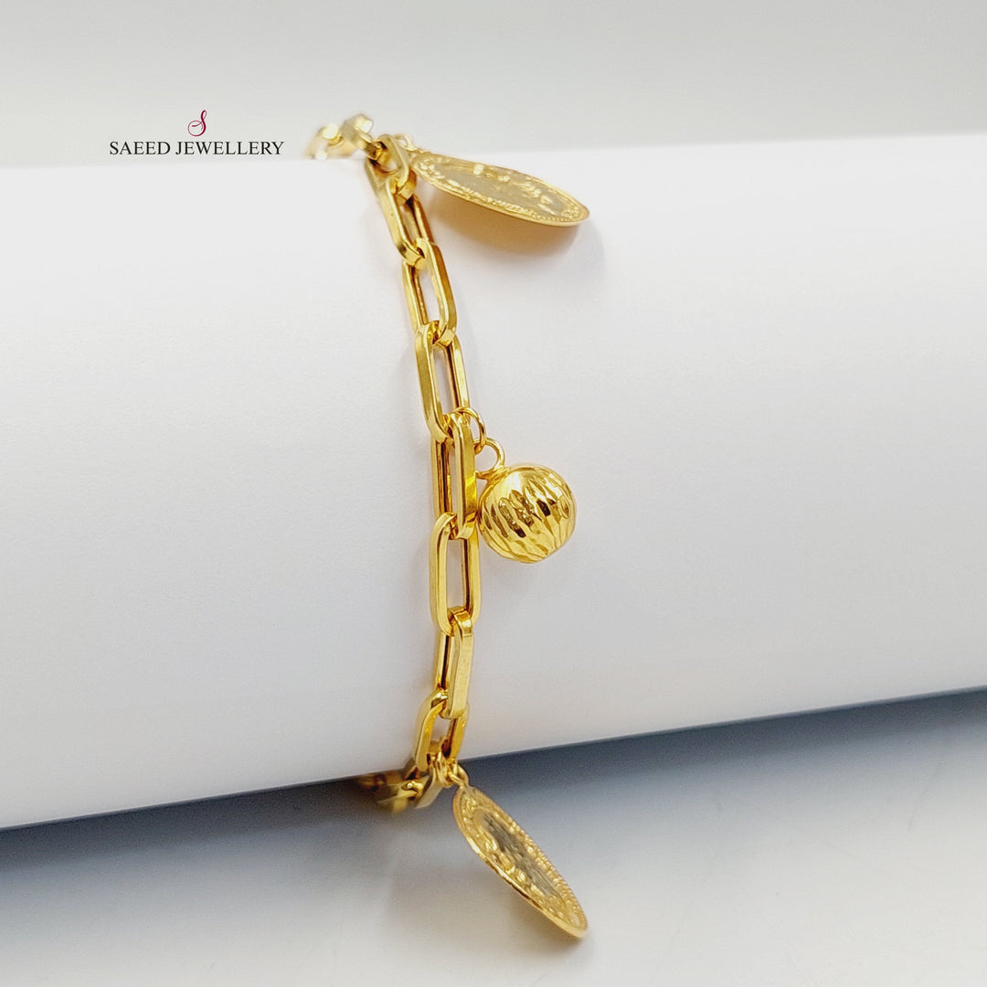 21K Gold Dandash Bracelet by Saeed Jewelry - Image 1