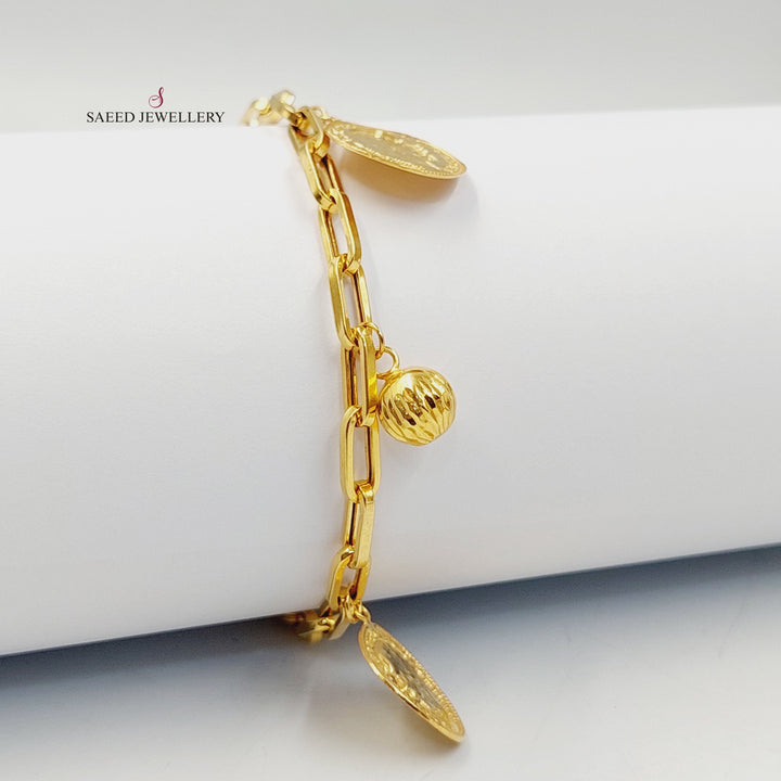 21K Gold Dandash Bracelet by Saeed Jewelry - Image 1