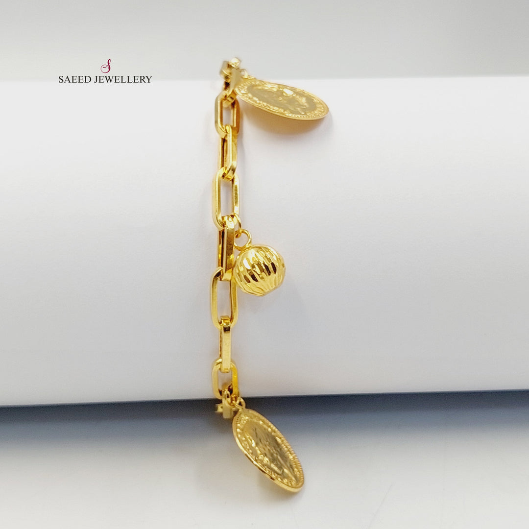 21K Gold Dandash Bracelet by Saeed Jewelry - Image 4