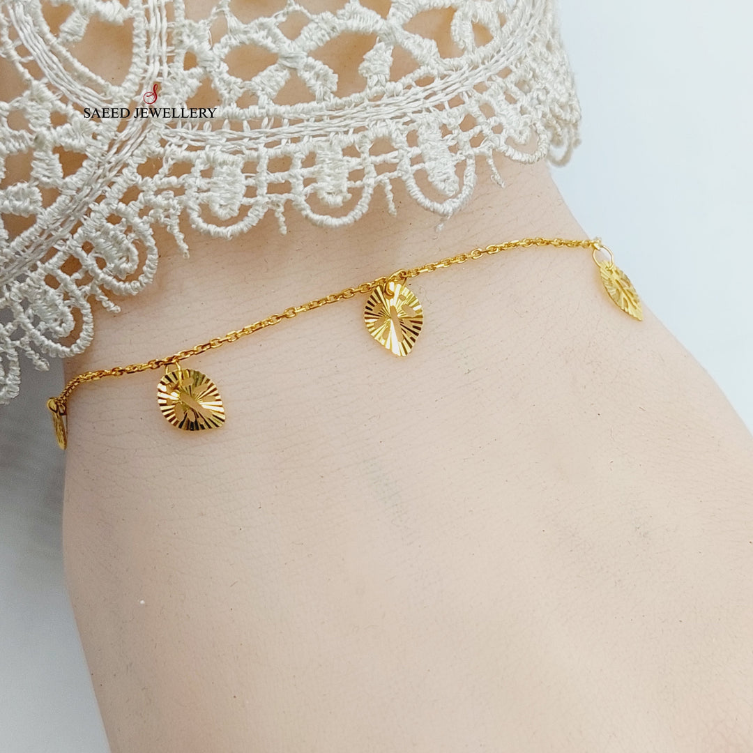 21K Gold Dandash Bracelet by Saeed Jewelry - Image 5