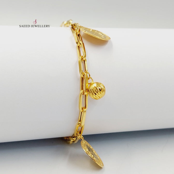 21K Gold Dandash Bracelet by Saeed Jewelry - Image 3