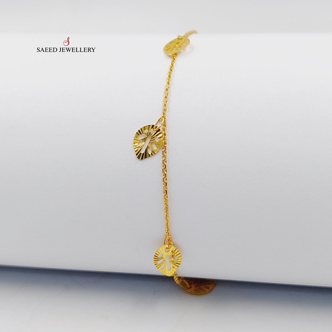 21K Gold Dandash Bracelet by Saeed Jewelry - Image 1