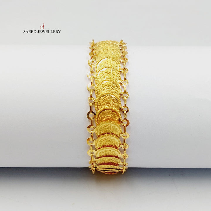 21K Gold Eighths Bracelet by Saeed Jewelry - Image 5