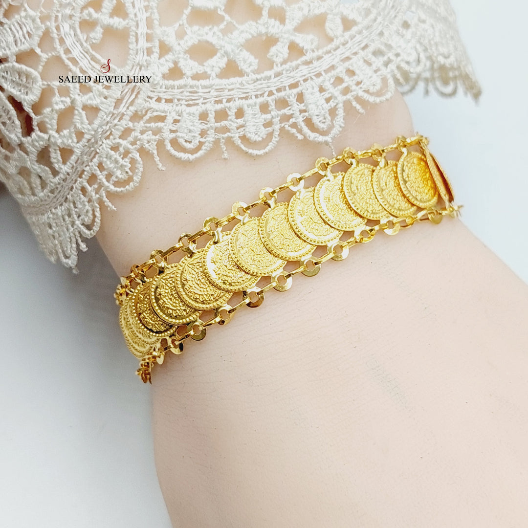 21K Gold Eighths Bracelet by Saeed Jewelry - Image 6