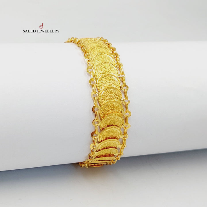 21K Gold Eighths Bracelet by Saeed Jewelry - Image 2