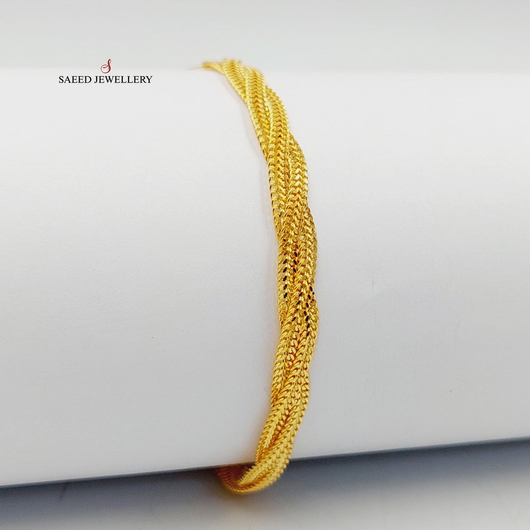 21K Gold Fancy Bracelet by Saeed Jewelry - Image 4