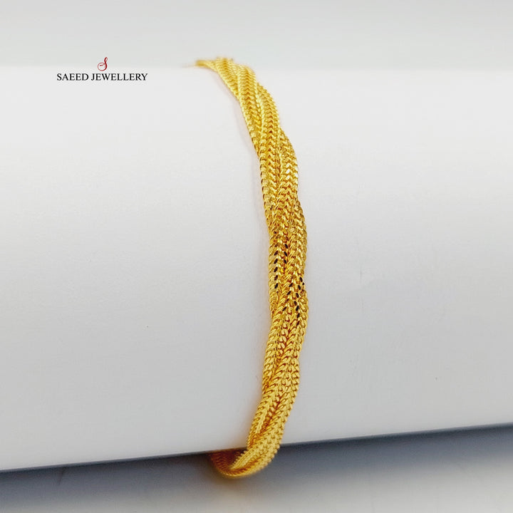 21K Gold Fancy Bracelet by Saeed Jewelry - Image 4