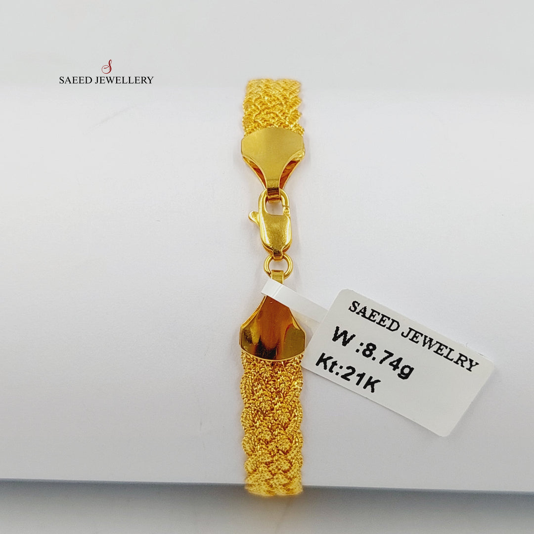 21K Gold Fancy Bracelet by Saeed Jewelry - Image 2