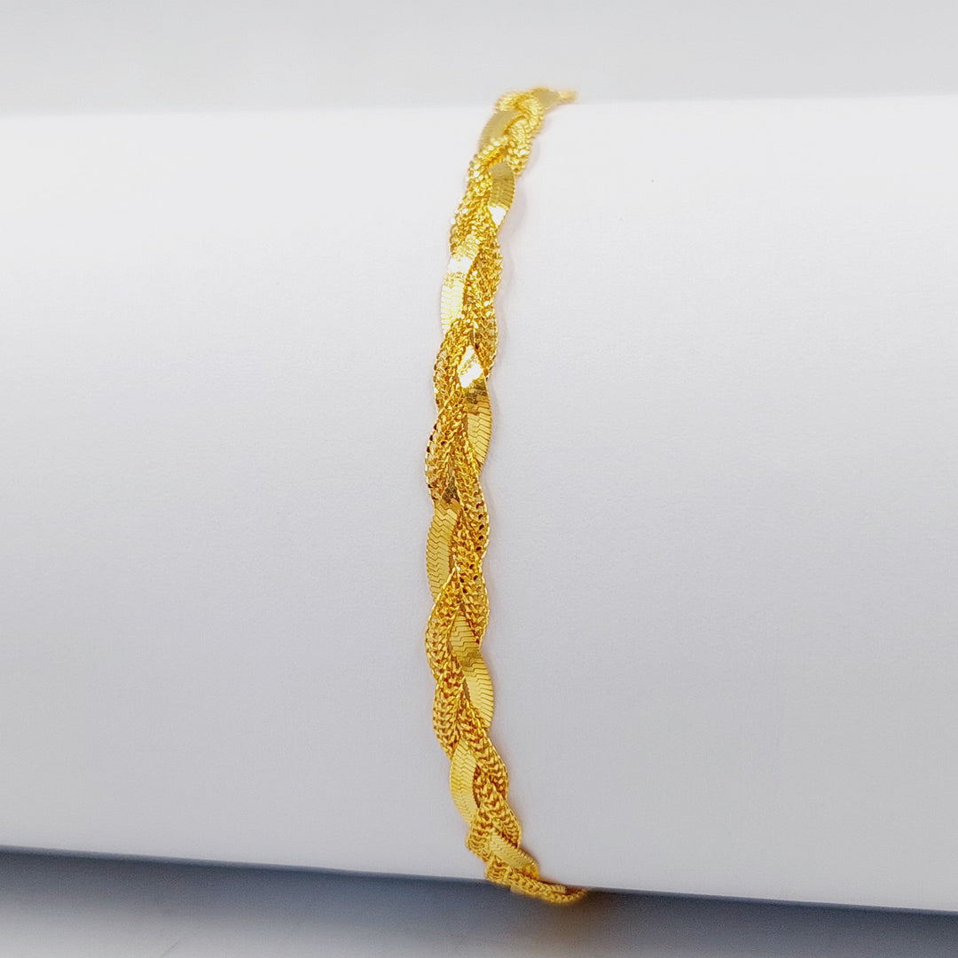 21K Gold Fancy Bracelet by Saeed Jewelry - Image 1