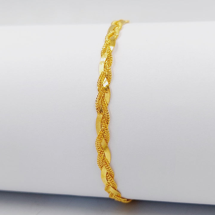 21K Gold Fancy Bracelet by Saeed Jewelry - Image 1