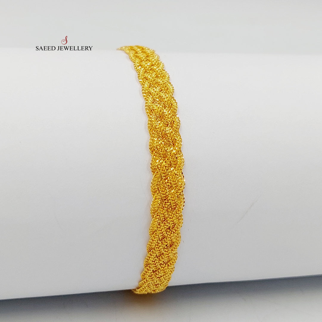 21K Gold Fancy Bracelet by Saeed Jewelry - Image 3