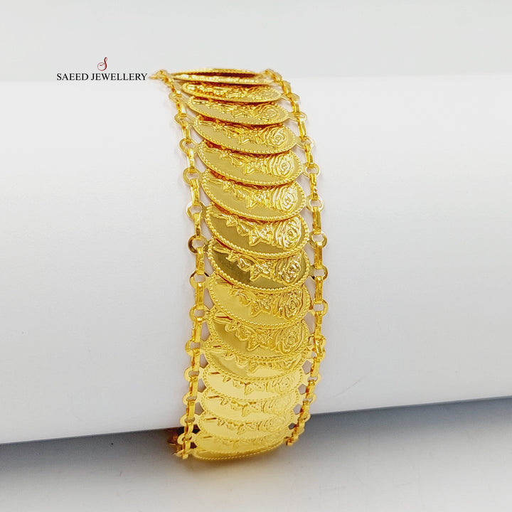 21K Gold Ounce Eighths Bracelet by Saeed Jewelry - Image 3