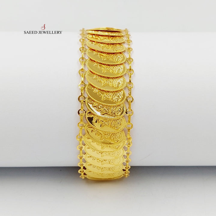 21K Gold Ounce Eighths Bracelet by Saeed Jewelry - Image 1