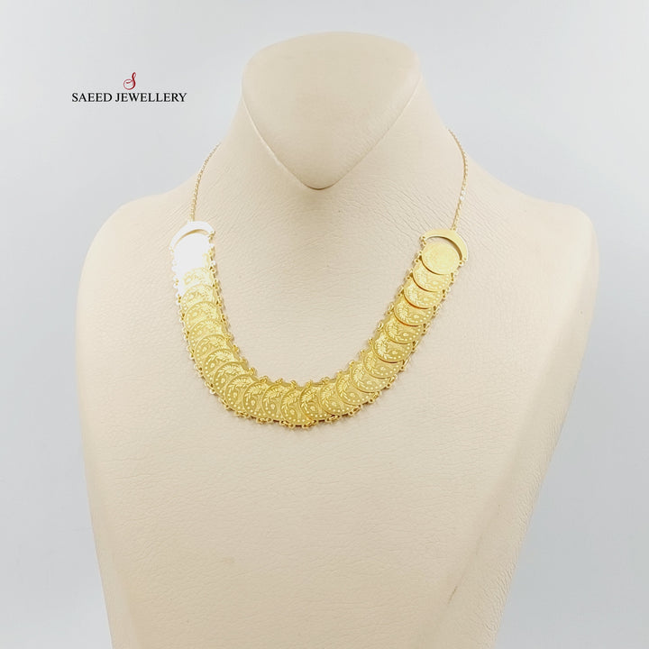 21K Gold Rashadi Eighths Necklace by Saeed Jewelry - Image 5