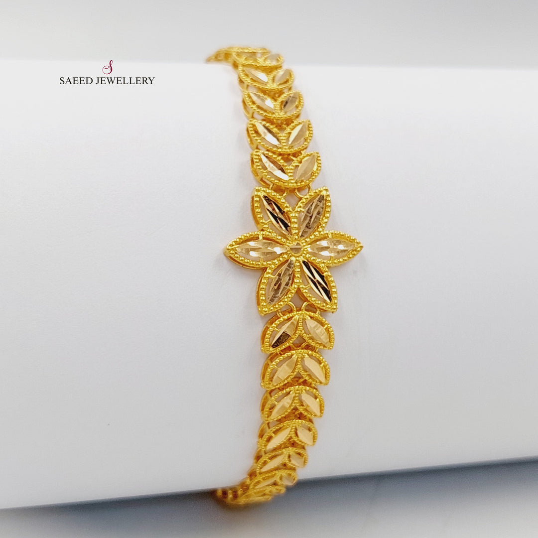 21K Gold Spike Bracelet by Saeed Jewelry - Image 3