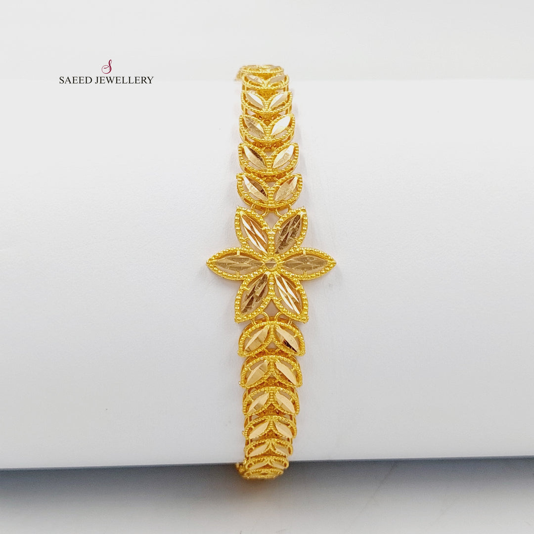 21K Gold Spike Bracelet by Saeed Jewelry - Image 1