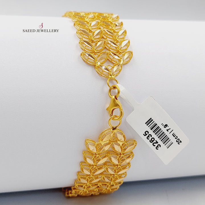 21K Gold Spike Bracelet by Saeed Jewelry - Image 4