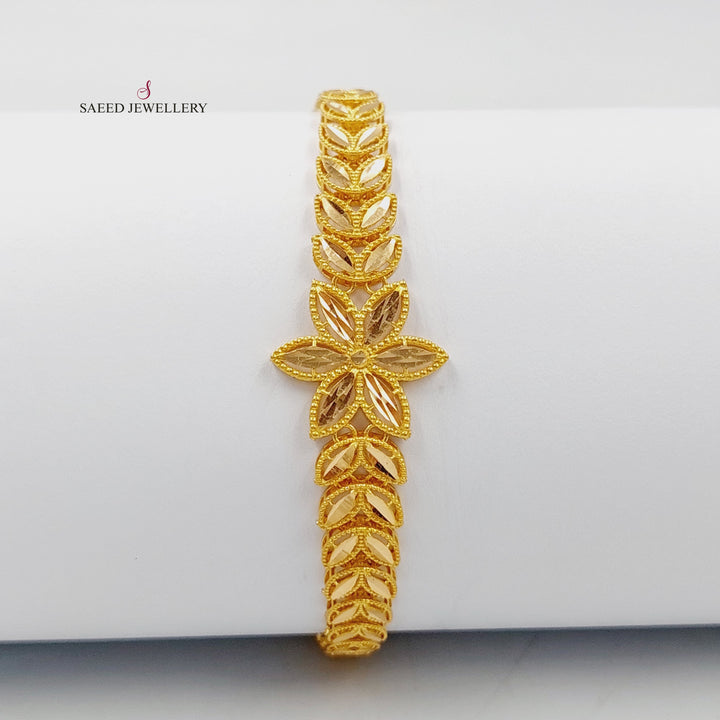 21K Gold Spike Bracelet by Saeed Jewelry - Image 5