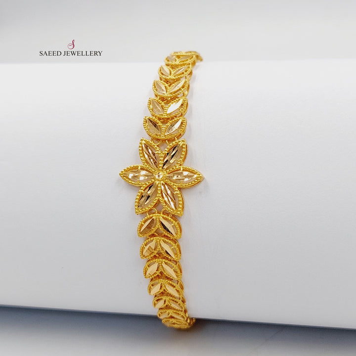 21K Gold Spike Bracelet by Saeed Jewelry - Image 6