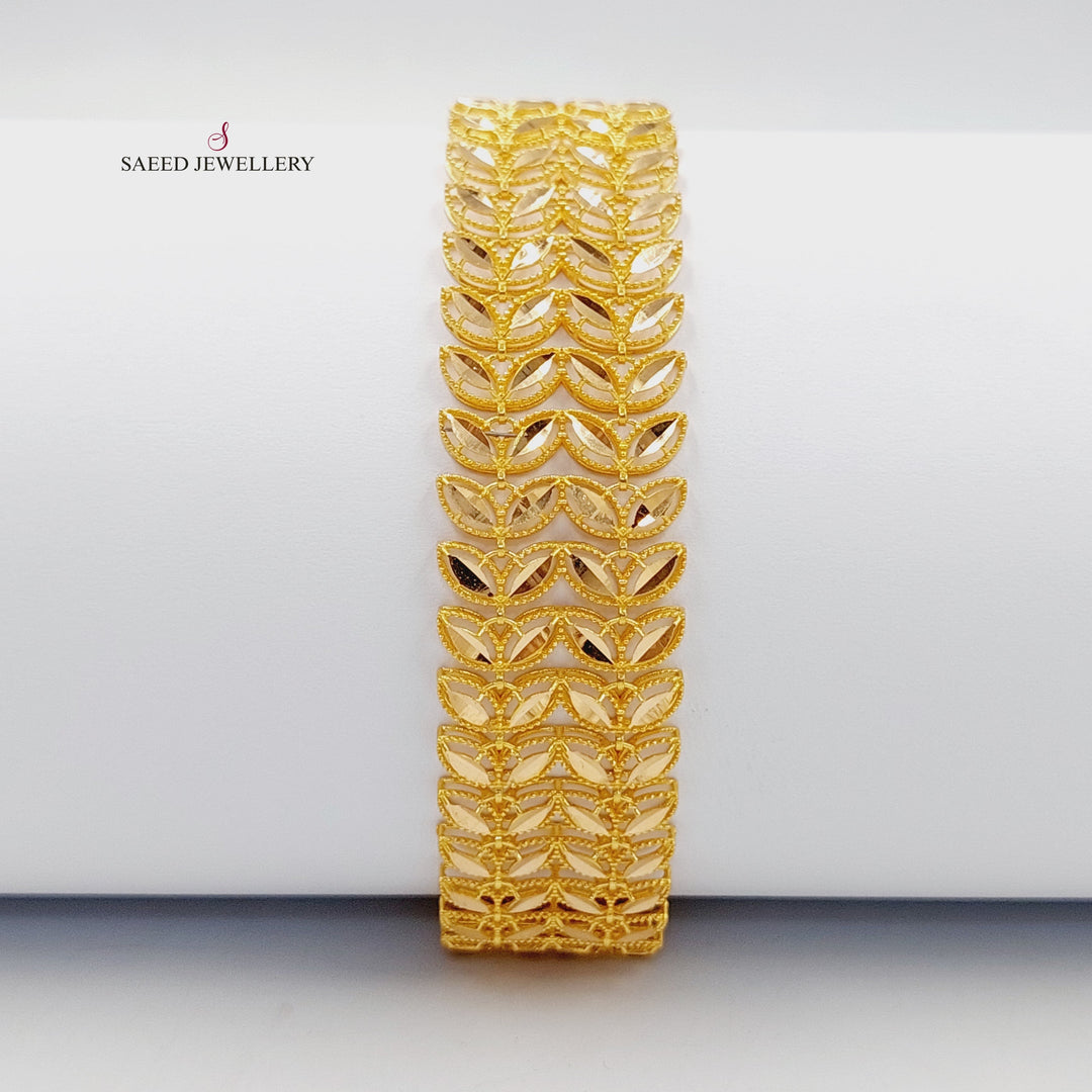 21K Gold Spike Bracelet by Saeed Jewelry - Image 1