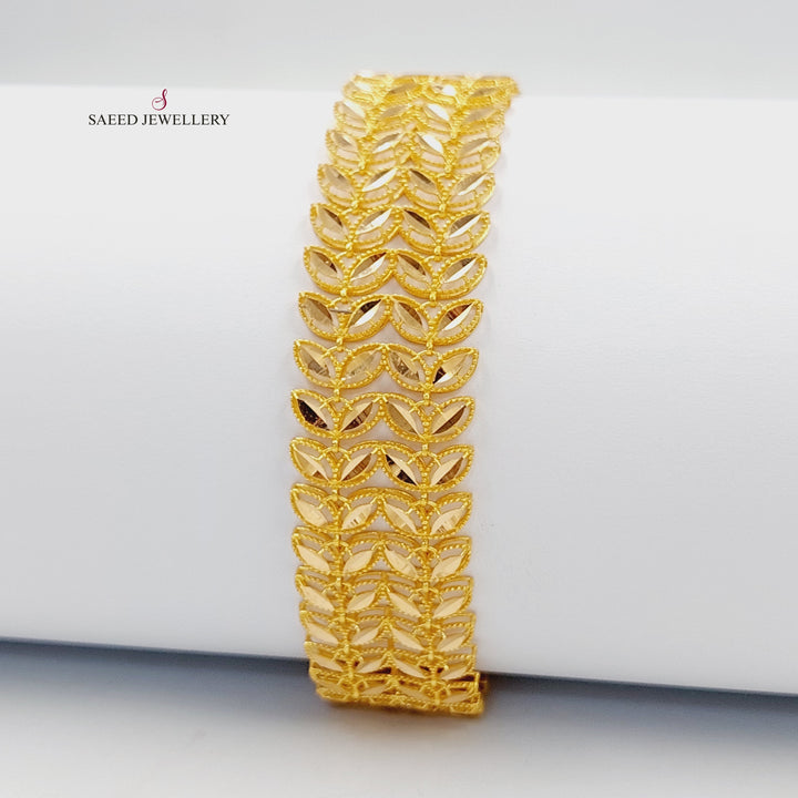 21K Gold Spike Bracelet by Saeed Jewelry - Image 3