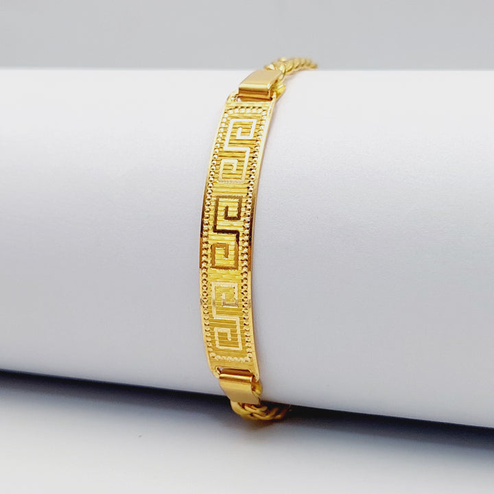 21K Gold Bar Bracelet by Saeed Jewelry - Image 4